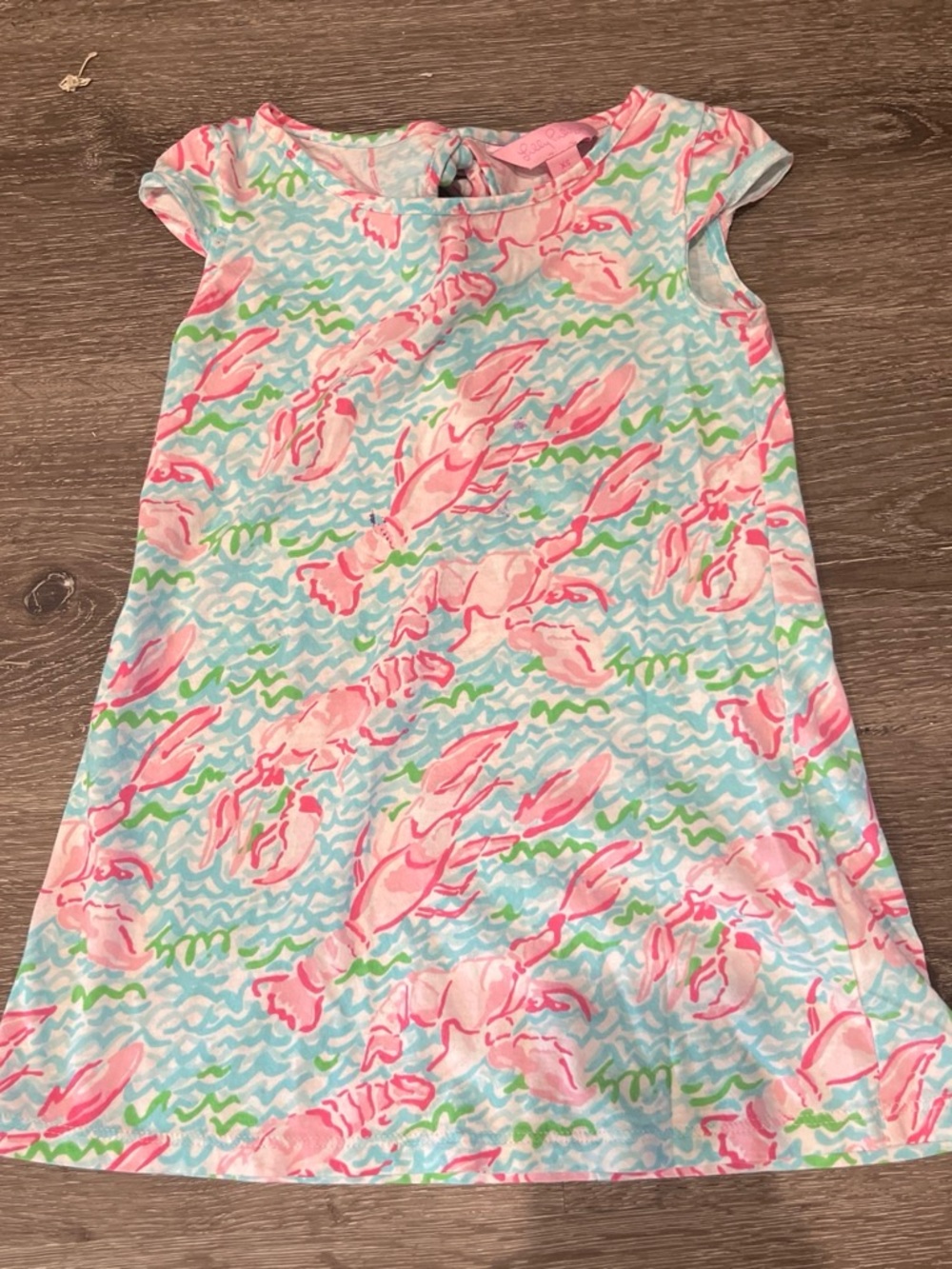 Lilly Pulitzer Pink & Aqua Lobster Dress